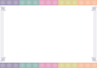 Korean traditional pattern frame