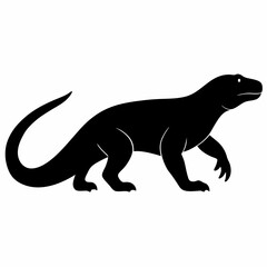 Obraz premium vector silhouette of a leopard