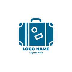 Travel logo with journey and destination vector for branding tourism company, modern trip icon, vacation business logo, creative emblem for global travel services