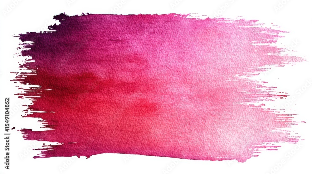 Poster Abstract watercolor background with pink shades and textured brush strokes for design use