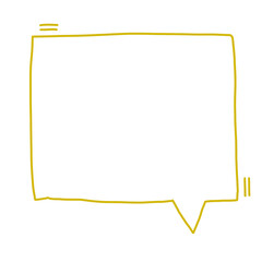 Fototapeta premium 말풍선_노랑