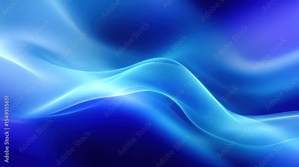 Poster abstract flowing blue and purple silky smooth wave design with dynamic movement