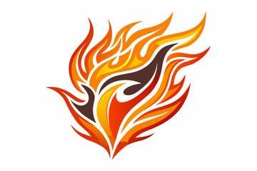 Stylized black tribal tattoo design featuring sharp curves, pointed edges, and an abstract flame-like form. This bold and symmetrical vector graphic is ideal for tattoo templates,