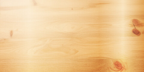 Soft light wood table with prominent grain patterns, arranged to highlight the natural texture, offering a retro wooden background with an elegant and classic vintage touch.
