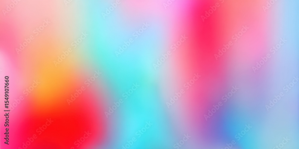 Poster vibrant abstract colorful blurred background with bright hues and soft gradient