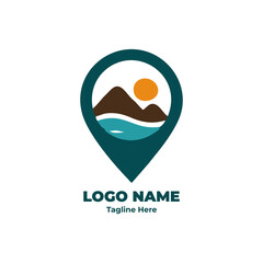 Travel logo vector design for travel business identity, branding for tourism agency, creative journey icon, vacation badge, modern trip logo for holiday and destination company