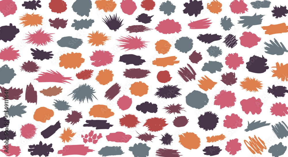 Aufkleber vibrant abstract splatter pattern design for artistic backgrounds and creative projects vector illus