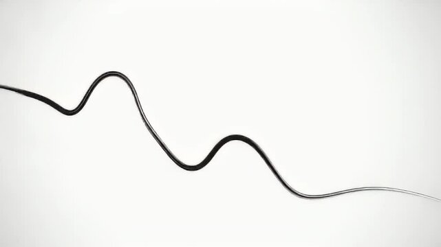 Calming Rhythms Relaxation in Abstract Line Wave Pattern with Peaceful Rhythmic Flow