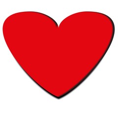 Red heart outline icon. Love line smbol. Vector illustration isolated on white background