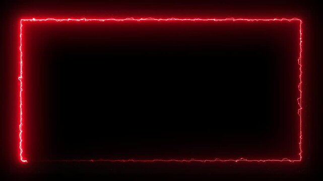 Neon lights motion loops square circular motion draws and beautiful lights background linear lamp. Beautiful abstract square light. Cyberpunk style design. Colors lighting light effect with particle.