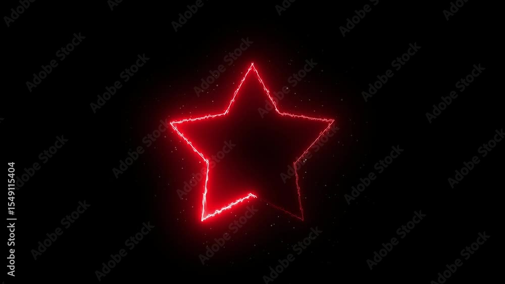 Poster neon lights motion loops star circular motion draws and beautiful lights background linear lamp. bea