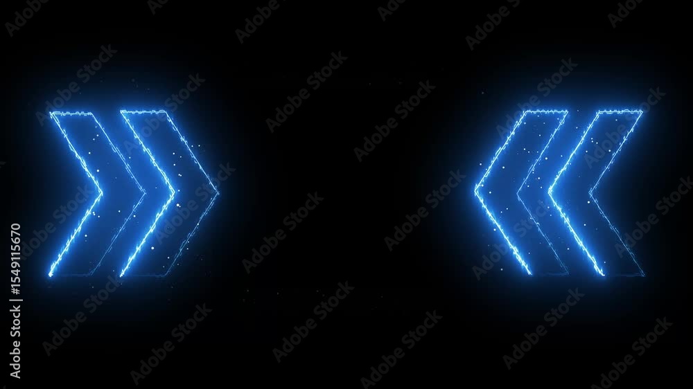 Poster neon lights motion loops arrows circular motion draws and beautiful lights background linear lamp. b
