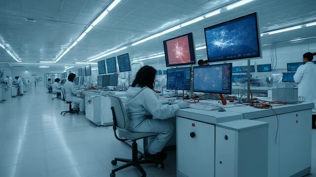 Operation of space mission control center during critical launch preparations in 2023.