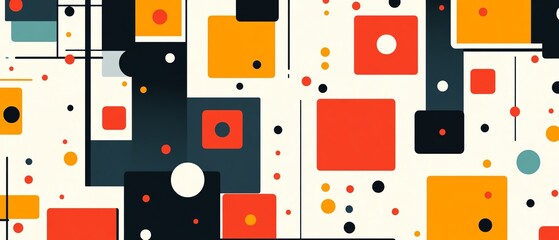 Colorful geometric abstract pattern design.