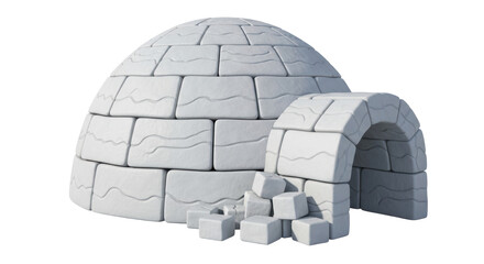 Isolated Igloo Ice Structure