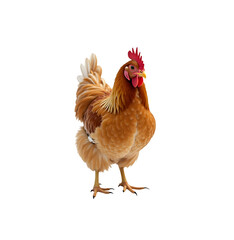 Fototapeta premium rooster isolated on white background