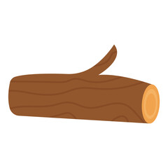 Wood log illustration