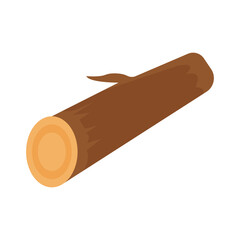 Wood log illustration