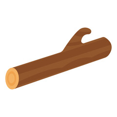 Wood log illustration