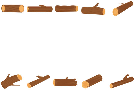 Wood log illustration