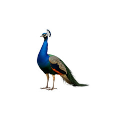 Obraz premium peacock on white background