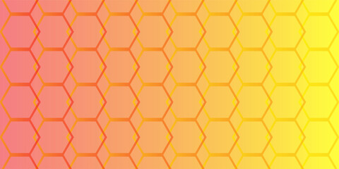 Colorful Honeycomb Pattern Design With Gradient Background Illustration. eps 10