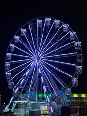 ferris wheel at night