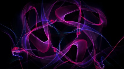 Beautiful abstract cosmic light rays background. Magic neon mystical sparks, shine streaks. Glow wave wind lines effect. Futuristic wave smoke power energy glare splash