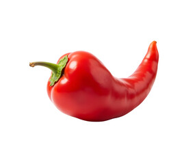 red hot chili pepper isolated on white background