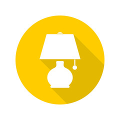 Night lamp icon isolated on transparent background