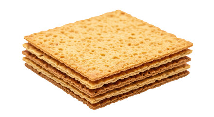 Isolated Matzah Crackers Stack