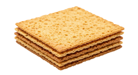 Isolated Matzah Crackers Stack