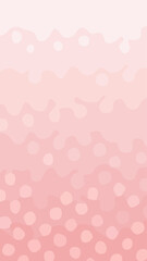 Abstract polka dots with flat style and soft color combination