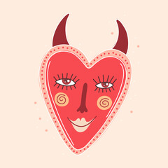 modern stylish illustration in boho country style. for printing on clothes or fabric	