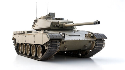 isolated army tank