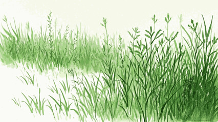 Blade Light Green Grass isolated watercolor vector illustration svg © Arun168