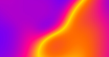 Bright summer hot colors gradient fluid wavy background. Music poster backdrop. Dynamic pink magenta yellow orange purple banner. Blurred abstract party BG. Vibrant energy creative layout festive sale