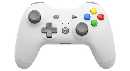 Isolated White Game Controller