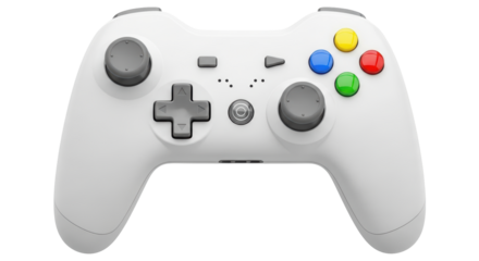 Isolated White Game Controller