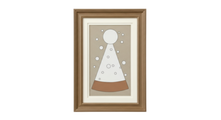 Isolated Framed Abstract Art