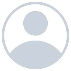 Instagram, facebook, whatsapp default profile picture social media icon, user avatar isolated symbol on white background. Vector illustration