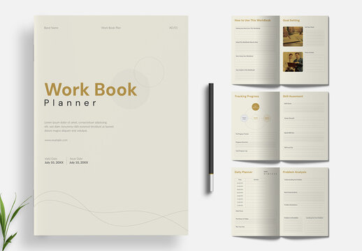 Minimalist Workbook Planner Layout