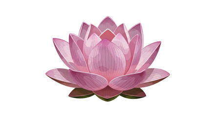 Isolated Lotus Flower