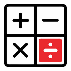 black and white calculator