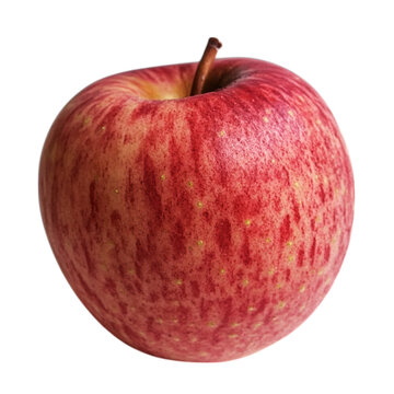 Fresh Red Apple Isolated on White Background for Healthy Food Concepts

