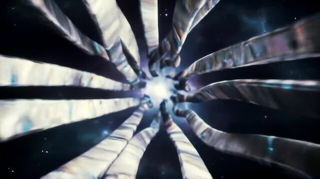 Morphing metallic hypersurface ribbons in multidimensional space