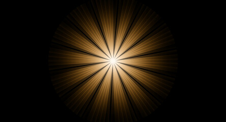Abstract Circular Light Ray. Bright light lens, Shiny, glowing sparks