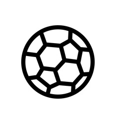 Obraz premium soccer ball football line icon