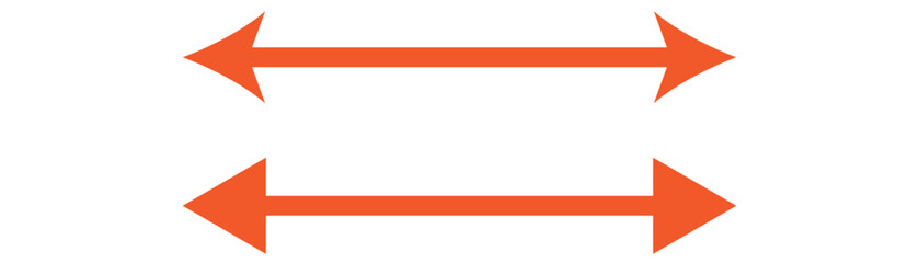 Obraz premium orange arrow icon on white background. flat style. arrow icon for your web site design, logo, app, UI. arrow indicated the direction symbol. curved arrow sign. 