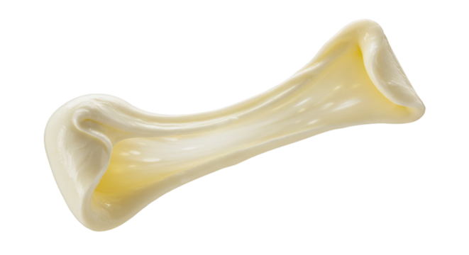 Mozzarella Cheese Pull Stretched Mid-Air Backlight Transparency